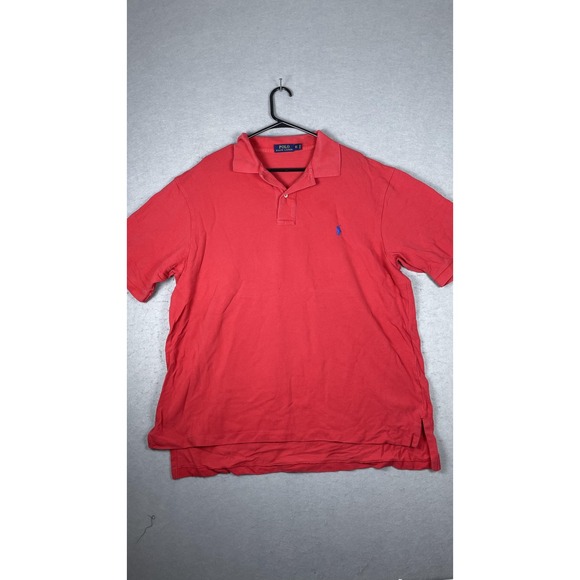 Polo Ralph Lauren Polo Shirt Mens XLT Red Short Sleeve Big Tall Classic Fit - Picture 1 of 7